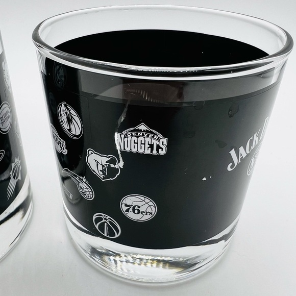 JACK DANIEL’S SET OF 2 NBA HIGHBALL GLASSES - Picture 12 of 14
